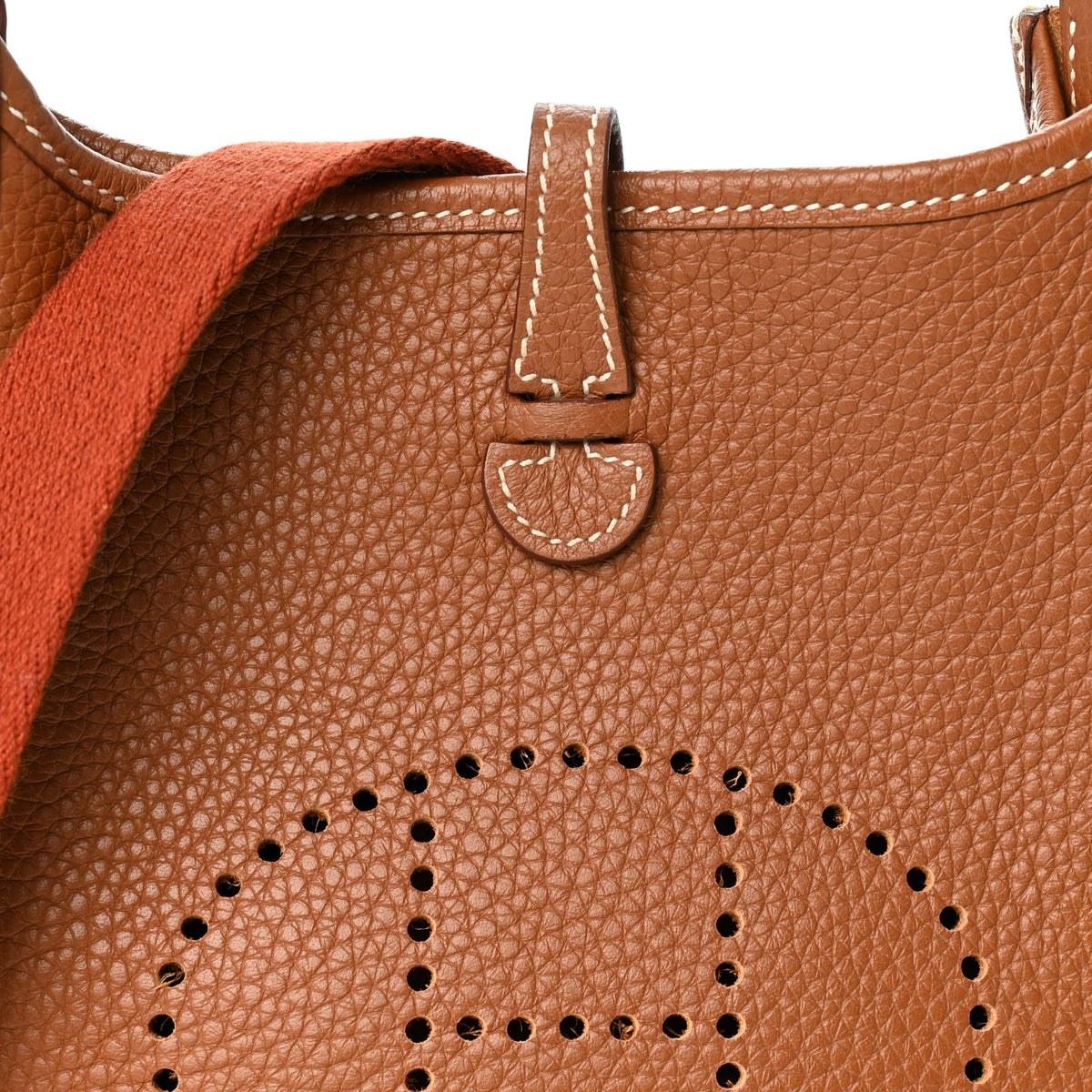 Hermes Taurillon Clemence Amazone Evelyne TPM Gold Cuivre 8 of 10