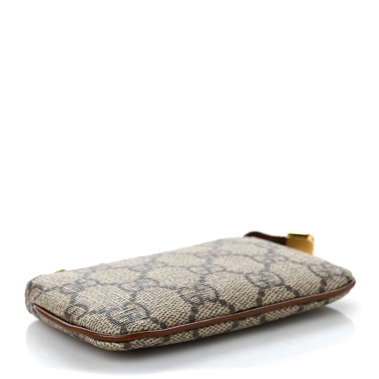 GG Supreme Monogram Key Case Beige Ebony Cuir