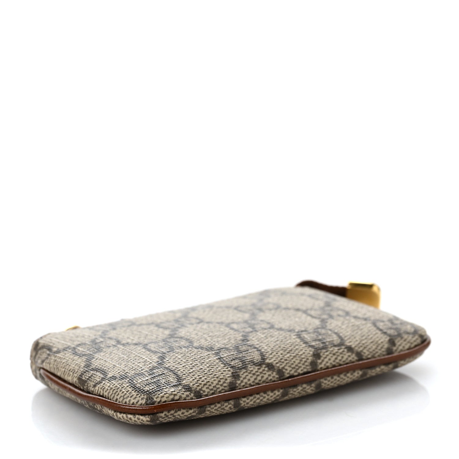 Gucci GG Supreme Monogram Key Case Beige Ebony Cuir 4 of 9