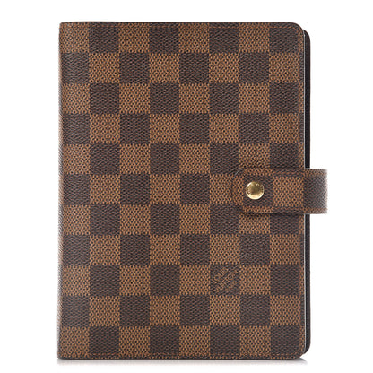 Louis Vuitton Damier Ebene Medium Ring Agenda Cover 1 of 10