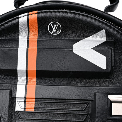 Louis Vuitton Lambskin Spaceship Embossed Palm Springs Backpack PM Black 10 of 10