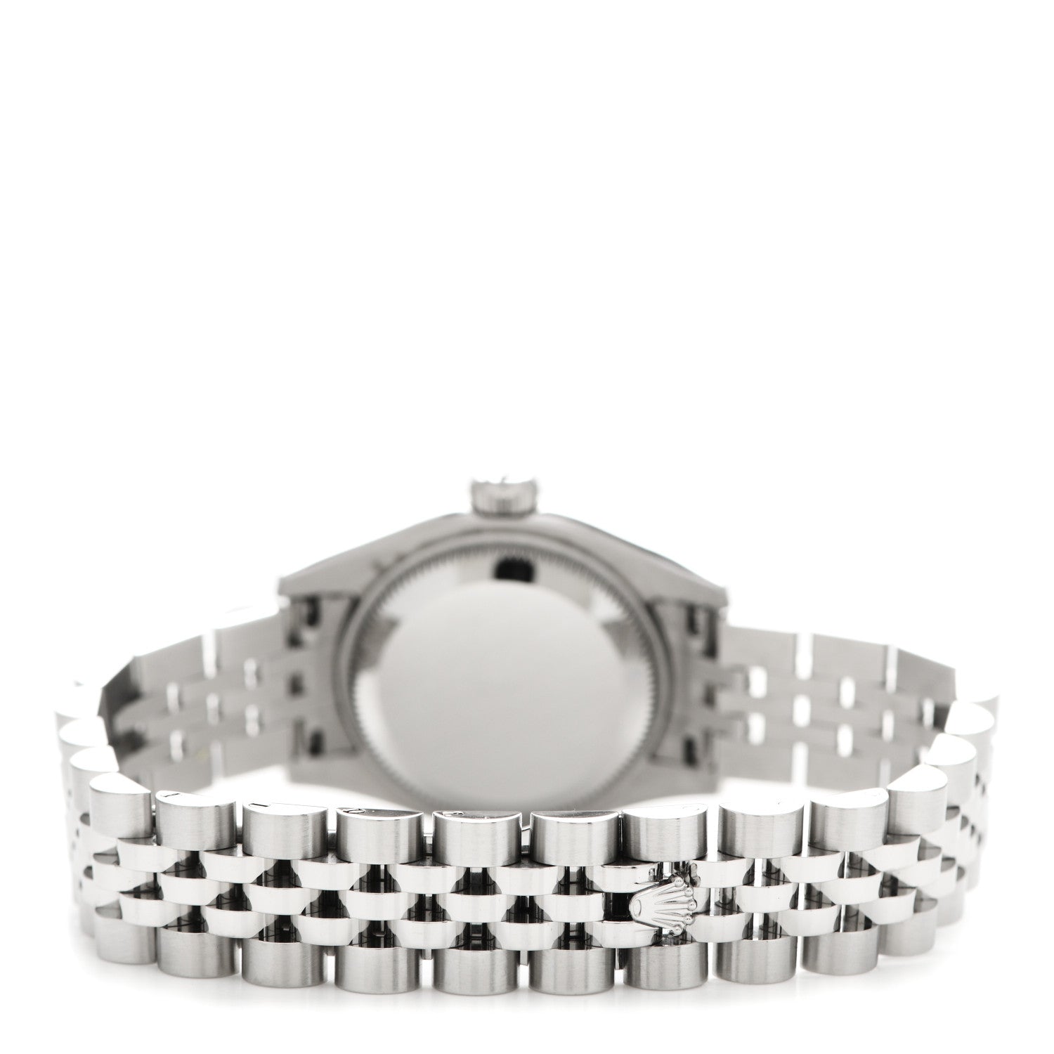 Rolex Stainless Steel 18K White Gold 26mm Oyster Perpetual Datejust Watch Black 179174 3 of 5