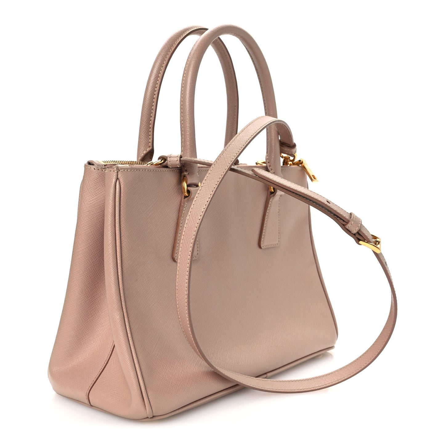 Saffiano Small Galleria Double Zip Tote Cammeo