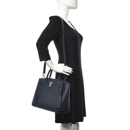 Louis Vuitton Calfskin Lockmeto Marine Rouge 2 of 12