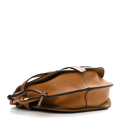 Loewe Grained Calfskin Small Gate Crossbody Bag Caramel Pecan 4 of 9