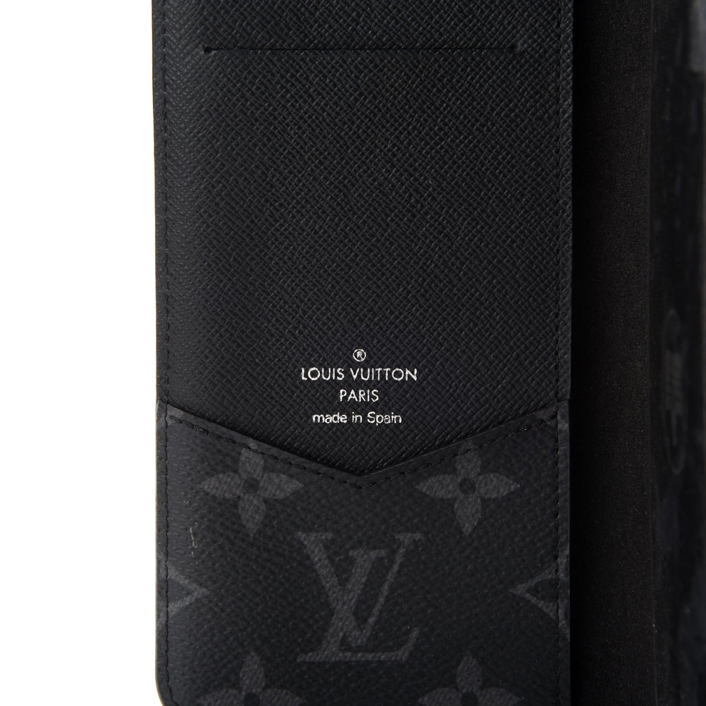 Monogram Eclipse iPhone XS Max Folio Case Black