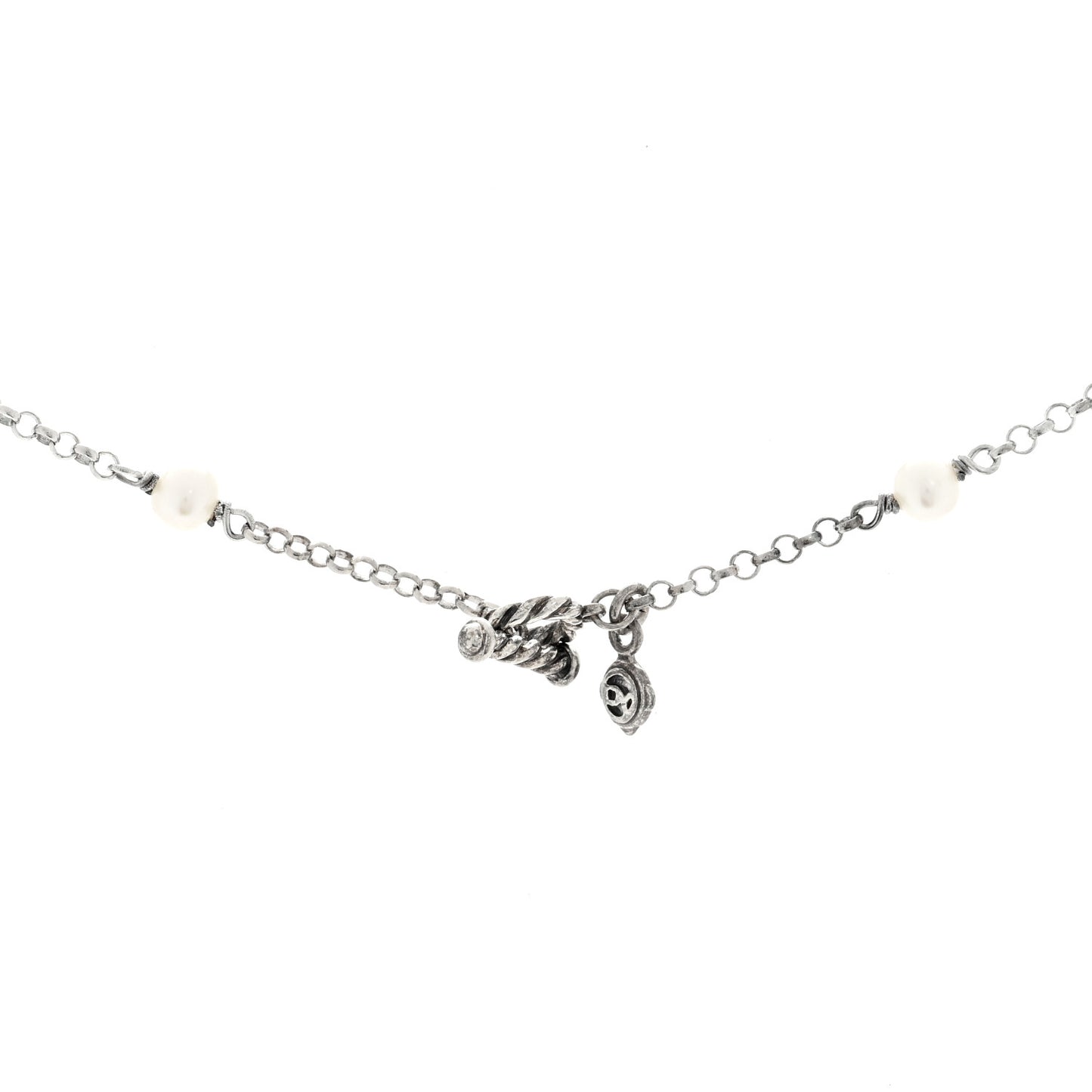 Sterling Silver Freshwater Pearl Bead Chain Necklace