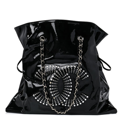 Chanel Patent Crystal Strass Bonbons Tote Black 1 of 12
