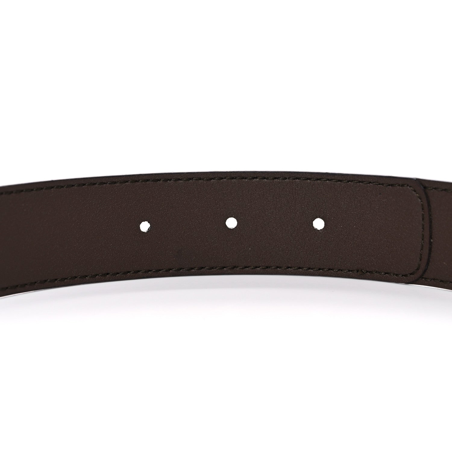 Gucci GG Supreme Monogram Matte Plutone Calfskin Double G 30mm Belt 100 40 Beige Ebony New Acero 4 of 6
