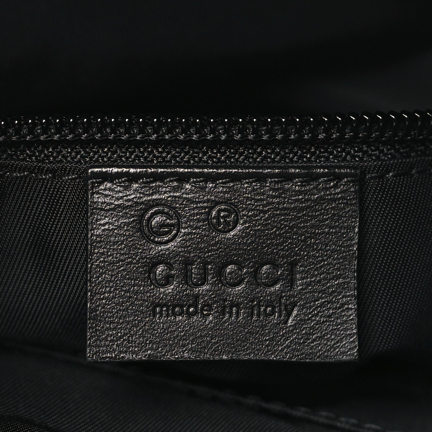 Techno Canvas Selleria Calfskin Web Small Flat Messenger Bag Black