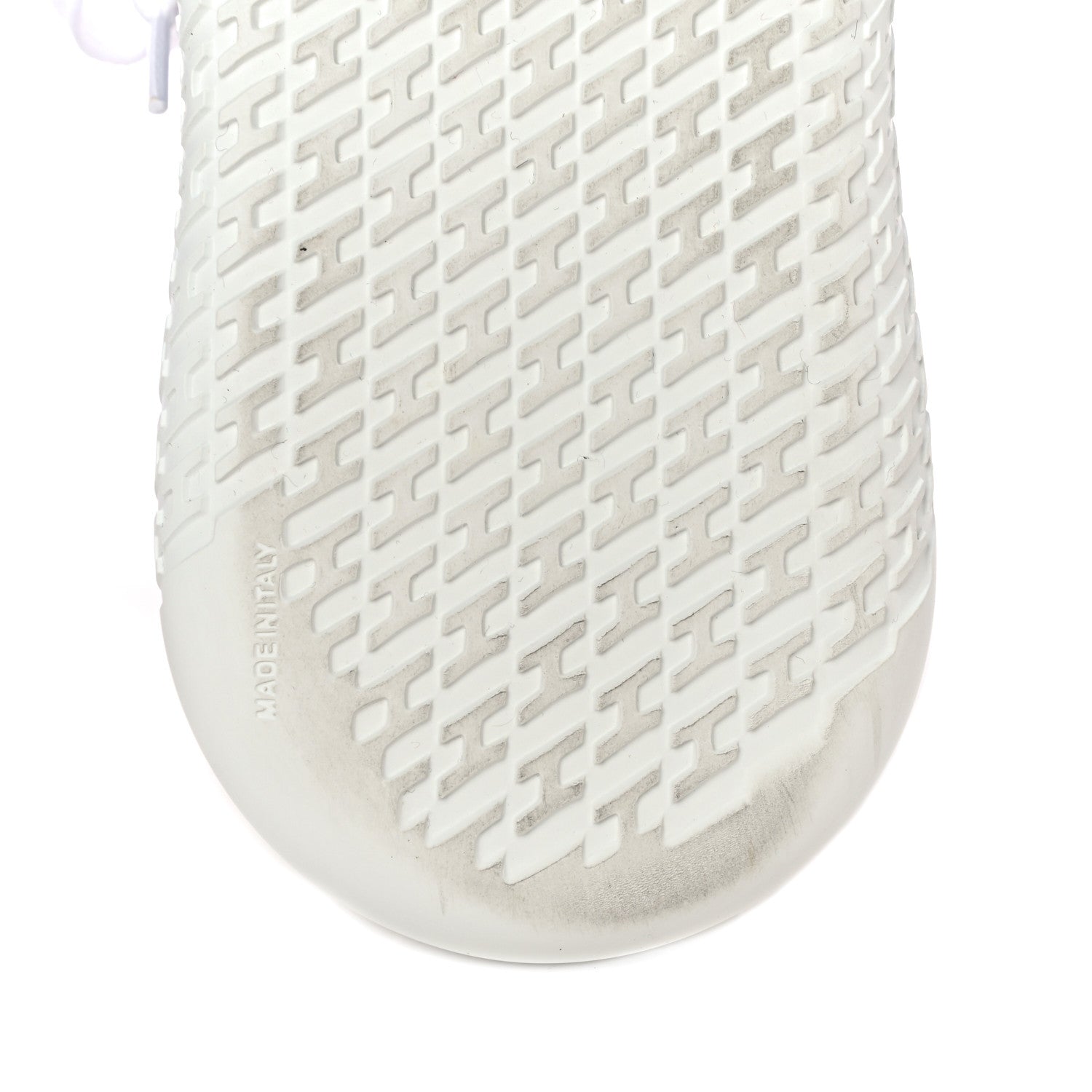 Hermes Knit Suede Goatskin Womens Crew Sneakers 36 White Gris 12 of 18