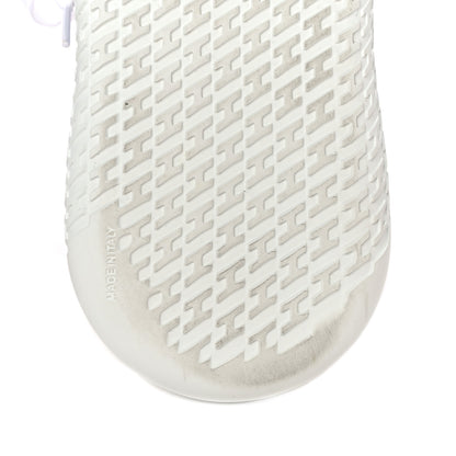 Hermes Knit Suede Goatskin Womens Crew Sneakers 36 White Gris 12 of 18