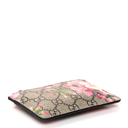 Gucci GG Supreme Monogram Blooms Key Ring Coin Case Beige Multicolor Dry Rose 4 of 7
