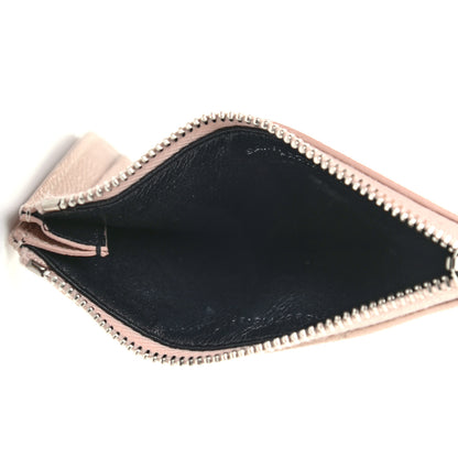 Saint Laurent Monogram Grain de Poudre 5 Fragments Zip Pouch Card Holder Nude Powder 5 of 7