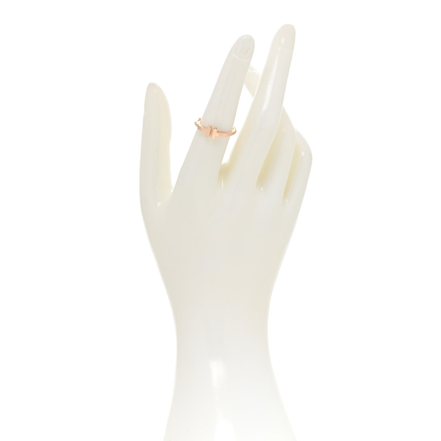 18K Rose Gold T Wire Ring 53 6.5