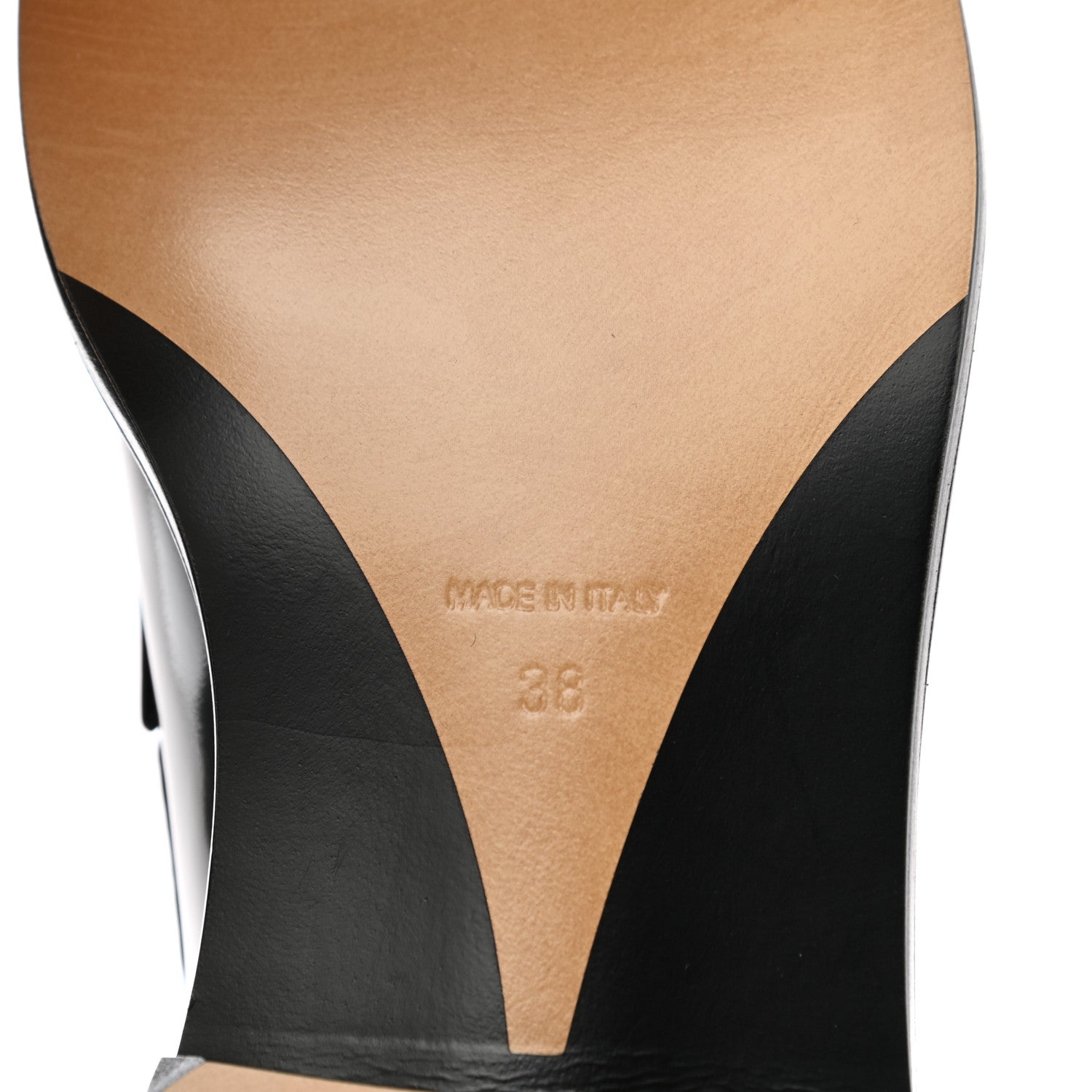 Chanel Shiny Calfskin Logo Loafers 38 Black 6 of 8