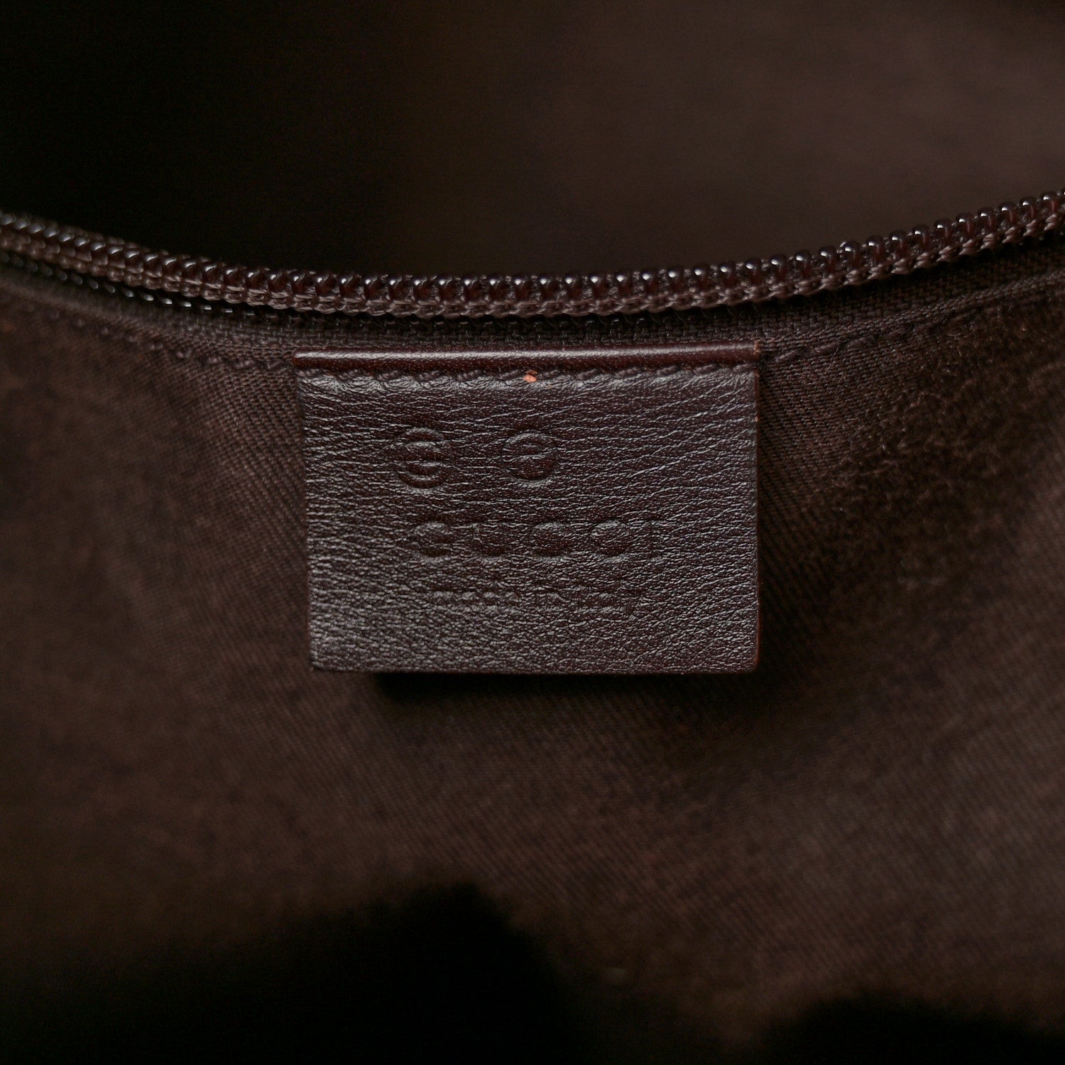 Gucci Nylon Monogram Extra Large Satchel Dark Brown 6 of 13