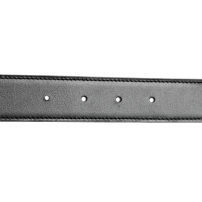 Hermes Box Togo 32mm Belt Strap 90 36 Black Bordeaux 4 of 7