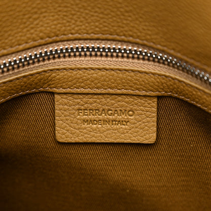 Salvatore Ferragamo Calfskin Hug Tote Bag Testa Di Moro 5 of 9
