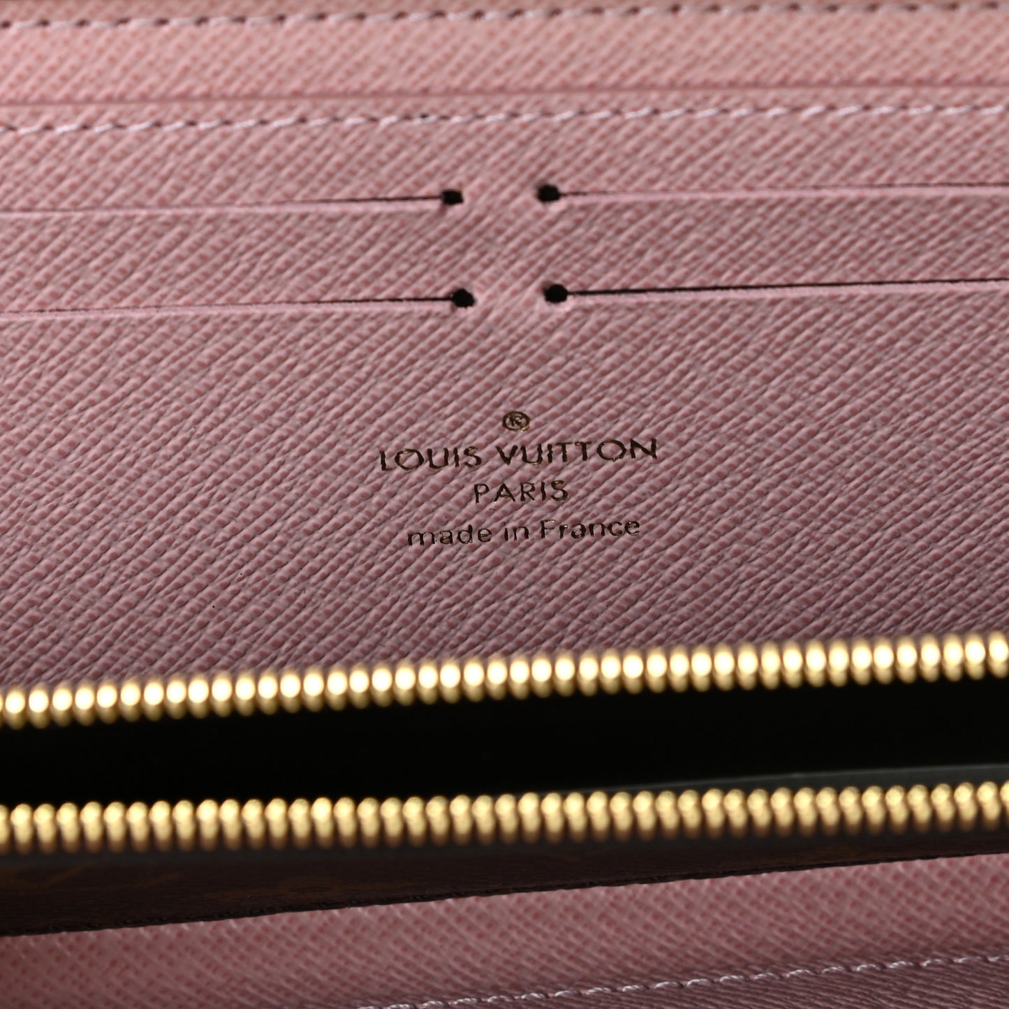 Monogram Clemence Wallet Rose Ballerine