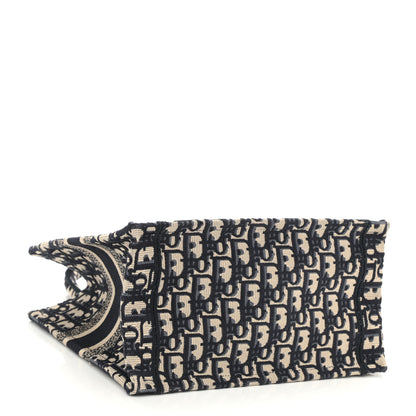 Christian Dior Oblique Small Book Tote Blue Multicolor 4 of 8