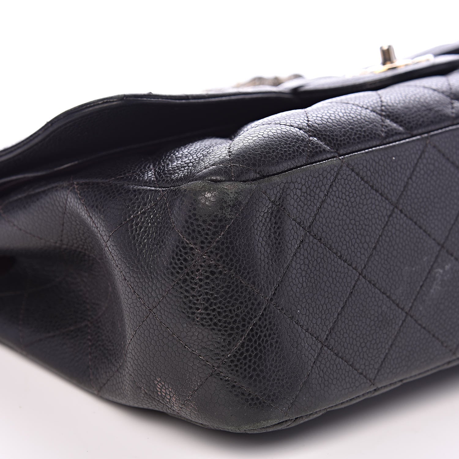Chanel Caviar Quilted Jumbo Double Flap Black 9 of 24