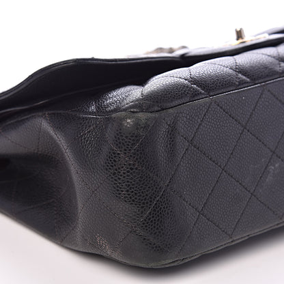 Chanel Caviar Quilted Jumbo Double Flap Black 9 of 24