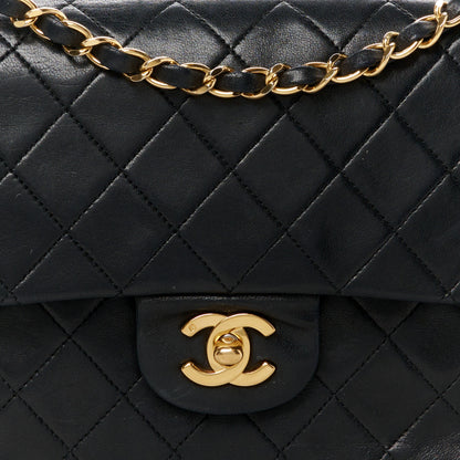 Chanel Lambskin Quilted Small Double Flap Black 10 of 14