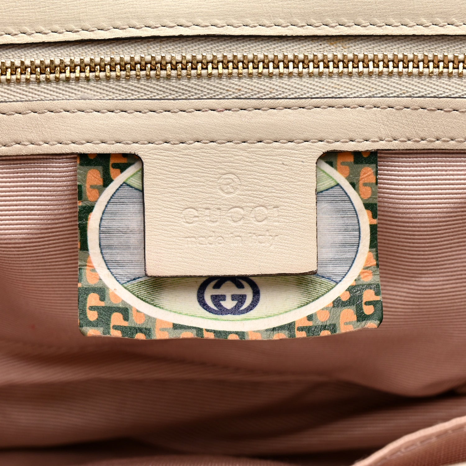 Gucci Vitello Palmellato Lux Crystal Medium Rajah Shoulder Bag Mystic White Multicolor 6 of 17