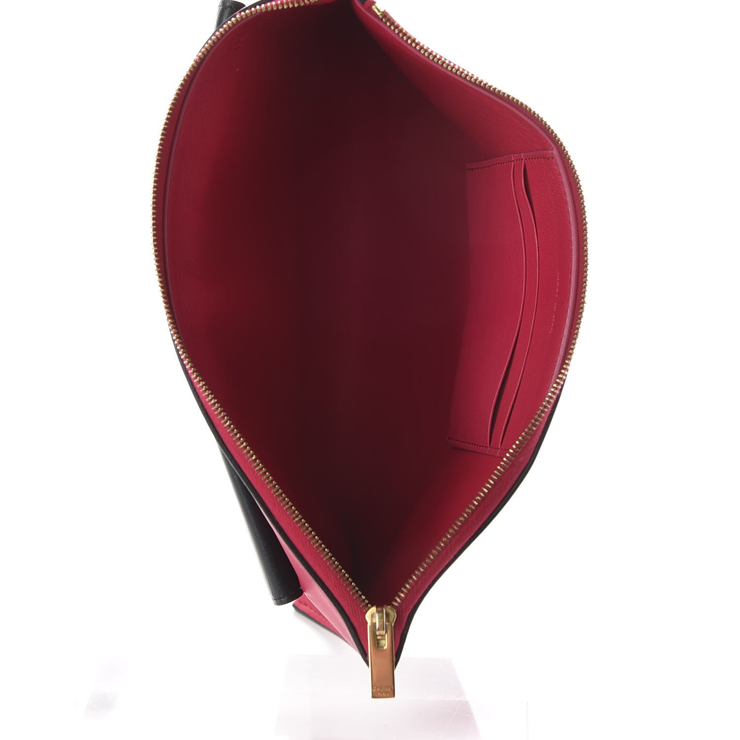 Celine Calfskin Flap Pocket Clutch Fuchsia 5 of 8