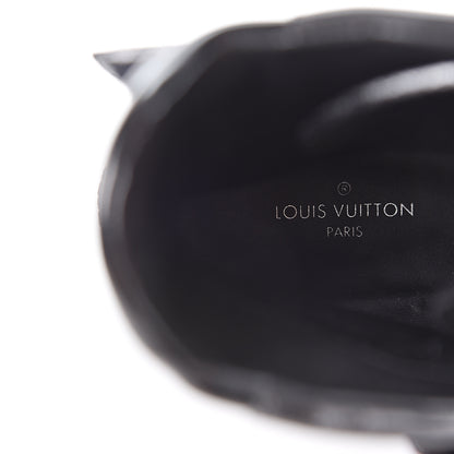Louis Vuitton Suede Calfskin Laureate Platform Desert Boots 38 Black 8 of 9