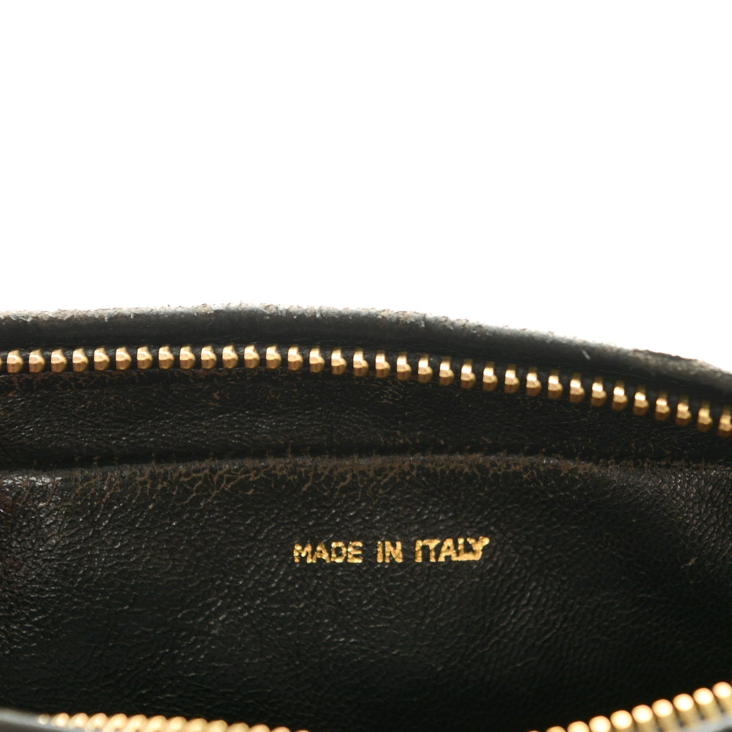 Lambskin Quilted Tassel Camera Case Black