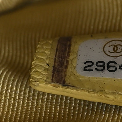 Chanel Caviar Quilted Small Pouch Light Yellow 6 of 8