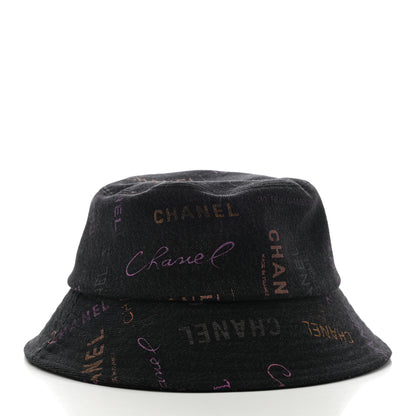 Chanel Denim Mood Cloche Bucket Hat M Black 3 of 8