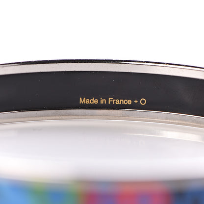 Hermes Enamel Printed Narrow Capitales Bracelet 70 5 of 5