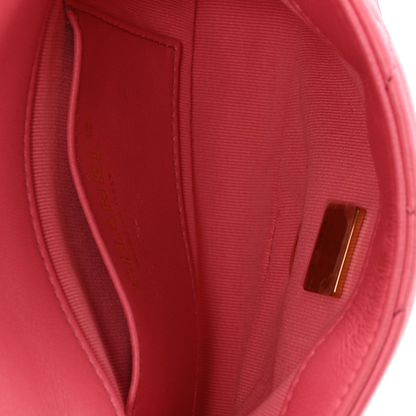 Lambskin Quilted Mini Funky Town Flap Pink