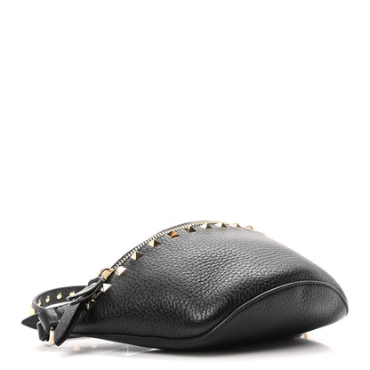 Valentino Garavani Calfskin Rockstud Belt Bag Black 4 of 9