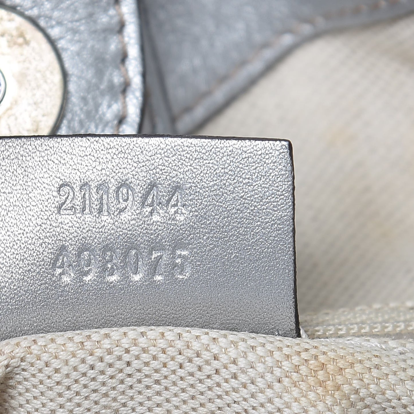 Guccissima Medium Sukey Tote Silver