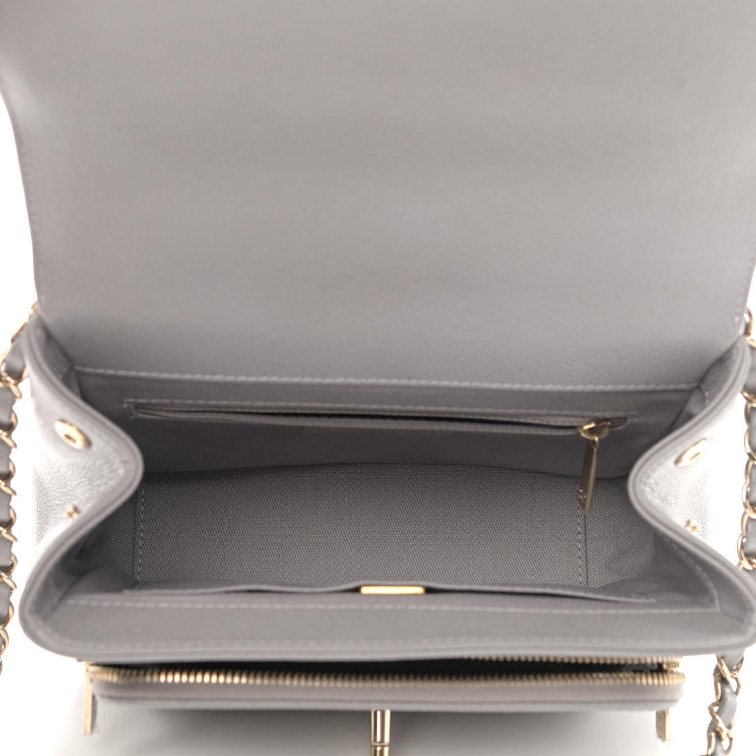 Chanel Caviar Quilted Medium Business Affinity Flap Grey 5 of 12