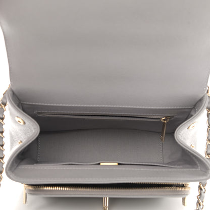 Chanel Caviar Quilted Medium Business Affinity Flap Grey 5 of 12