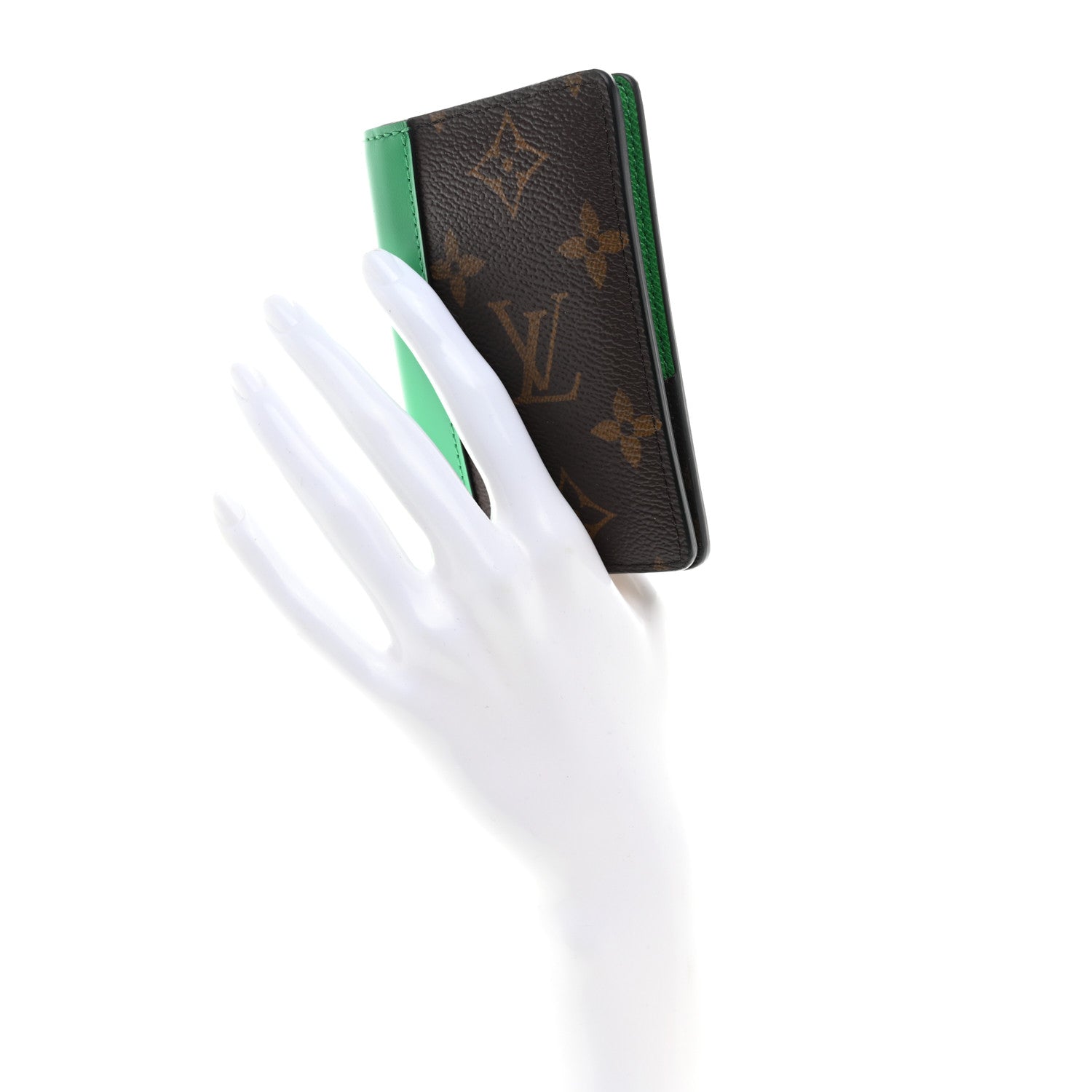 Louis Vuitton Monogram Macassar Pocket Organizer NM Green 2 of 7