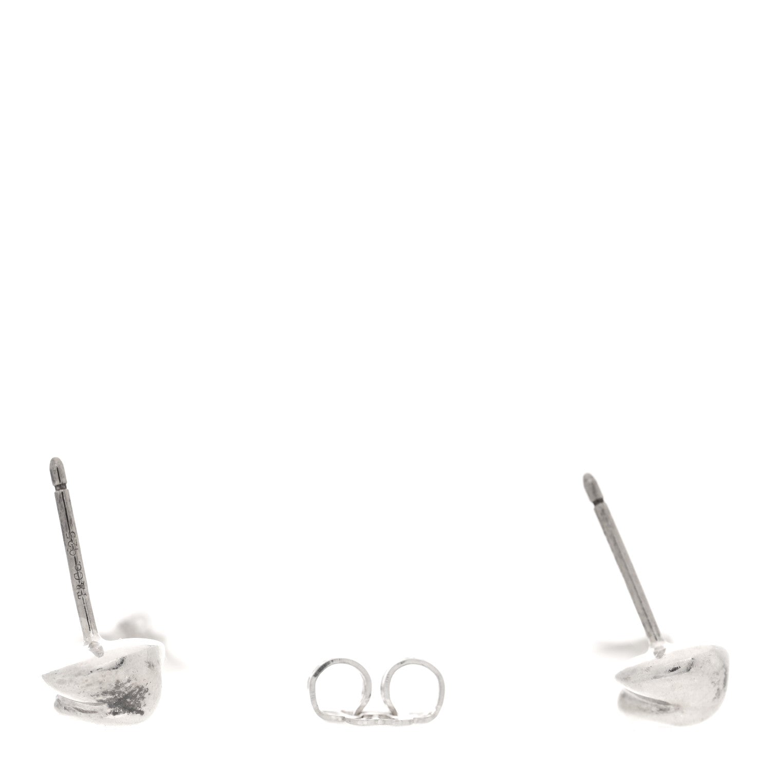Tiffany Sterling Silver Elsa Peretti Nature Leaf Drop Earrings 3 of 4