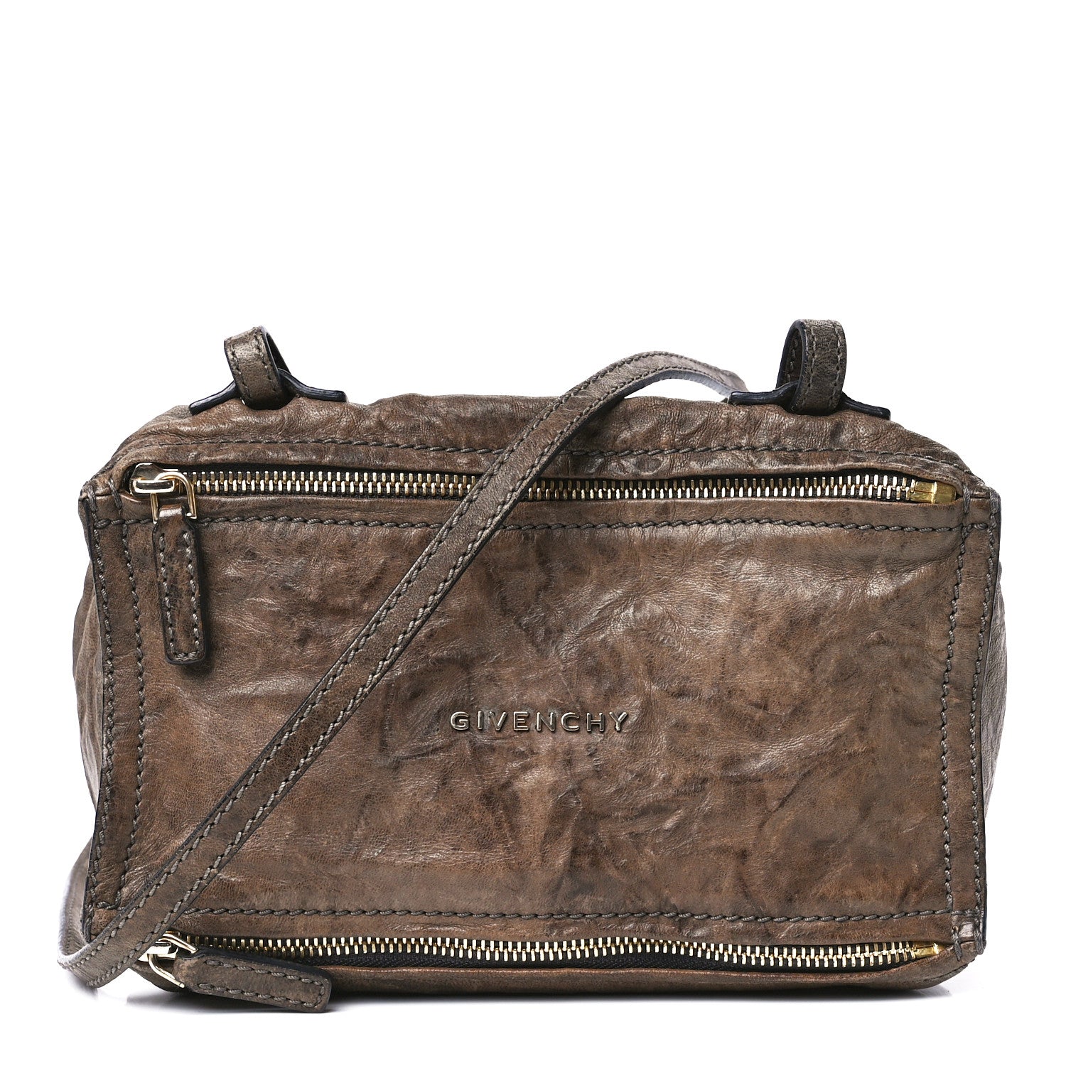 Givenchy Tumbled Sheepskin Mini Pandora Brown 1 of 11