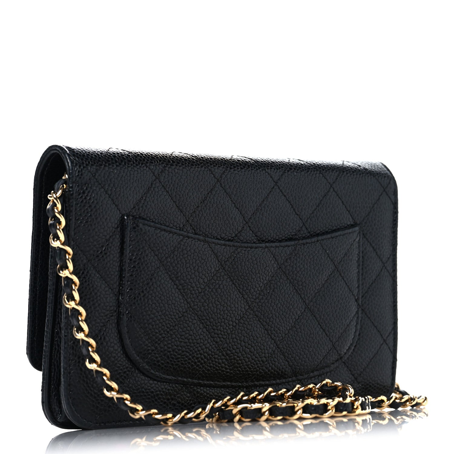 Chanel Caviar Quilted Wallet On Chain WOC Black 3 of 12