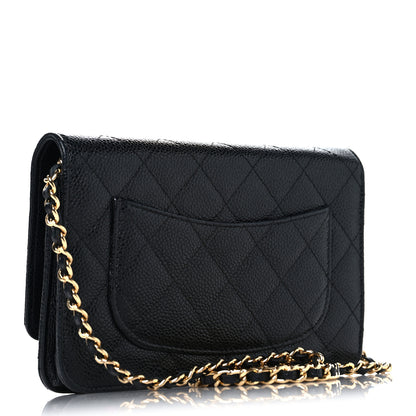 Chanel Caviar Quilted Wallet On Chain WOC Black 3 of 12