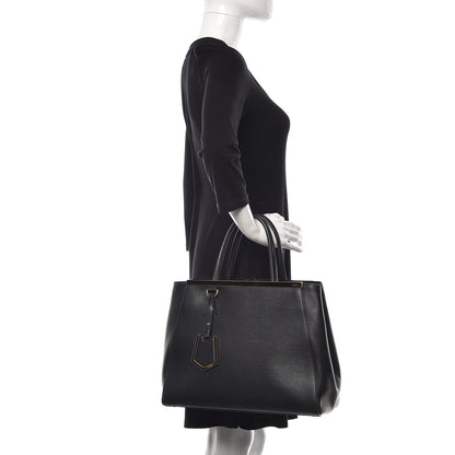 Fendi Vitello Elite Regular 2Jours Tote Black 3 of 11