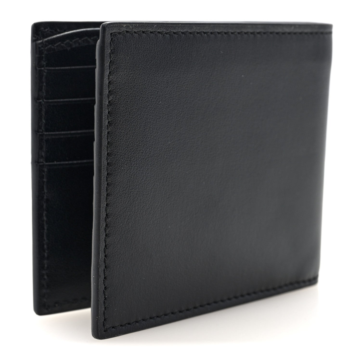 Gucci Plutone Calfskin Logo Bi-Fold Wallet Black 3 of 6