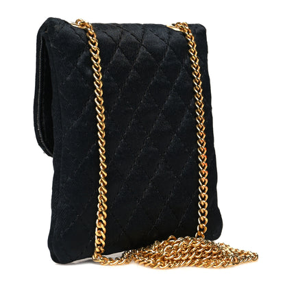 Chanel Jersey Quilted Micro Flap Bag Black 3 of 10