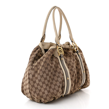 Gucci Monogram Medium Interlocking Icon Tote Ivory 3 of 17
