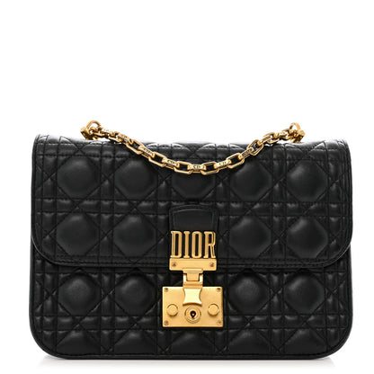 Christian Dior Lambskin Cannage Large Dioraddict Flap Bag Black 1 of 14